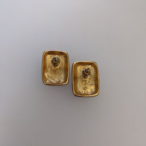 Vintage Candy Red Apple Earrings - Picture 3 of 4